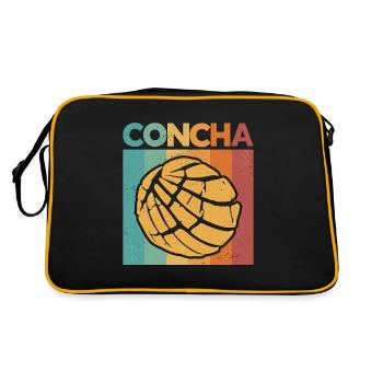 La cuisine mexicaine rétro Concha aime le pain de coquille sucré - Sac Retro - noir/or - Dos