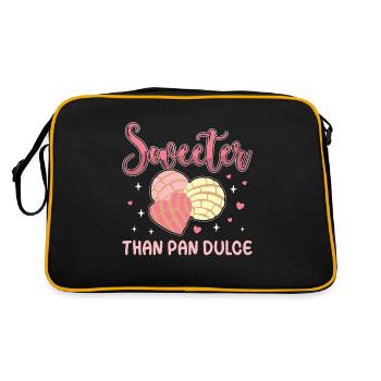 Conchas Sweeter Than Pan Dulce Mexican Sweet Bread - Retro Bag - black/gold - Back