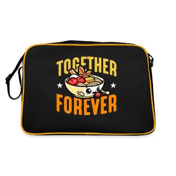Boulettes de viande ensemble Forever Loves Pasta Boulette de viande - Sac Retro - noir/or - Dos