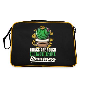 Les choses succulentes sont rudes mais vous êtes un amoureux des plantes - Sac Retro - noir/or - Dos