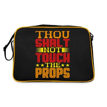 Tu ne toucheras pas aux accessoires - Sac Retro - noir/or - Dos