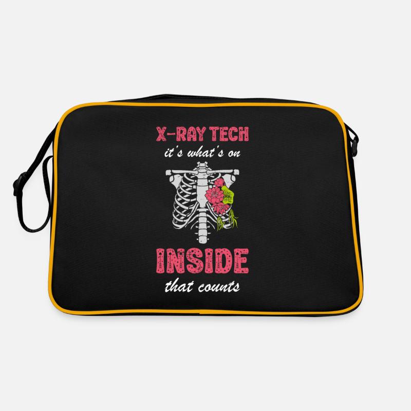 X-Ray Tech It's What On Inside - Retro Bag - black/gold