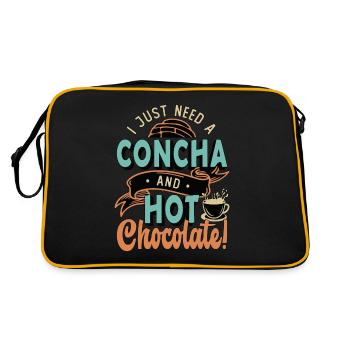 Conchas, j’ai juste besoin d’une concha et d’un pain de coquille sucré - Sac Retro - noir/or - Dos