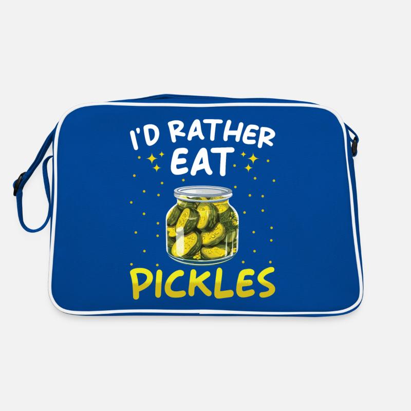 Gurken Liebhaber eingelegte Gurke Geschenk Retro Tasche