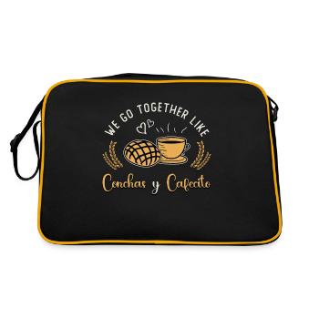 Conchas, nous allons ensemble comme du pain sucré mexicain - Sac Retro - noir/or - Dos