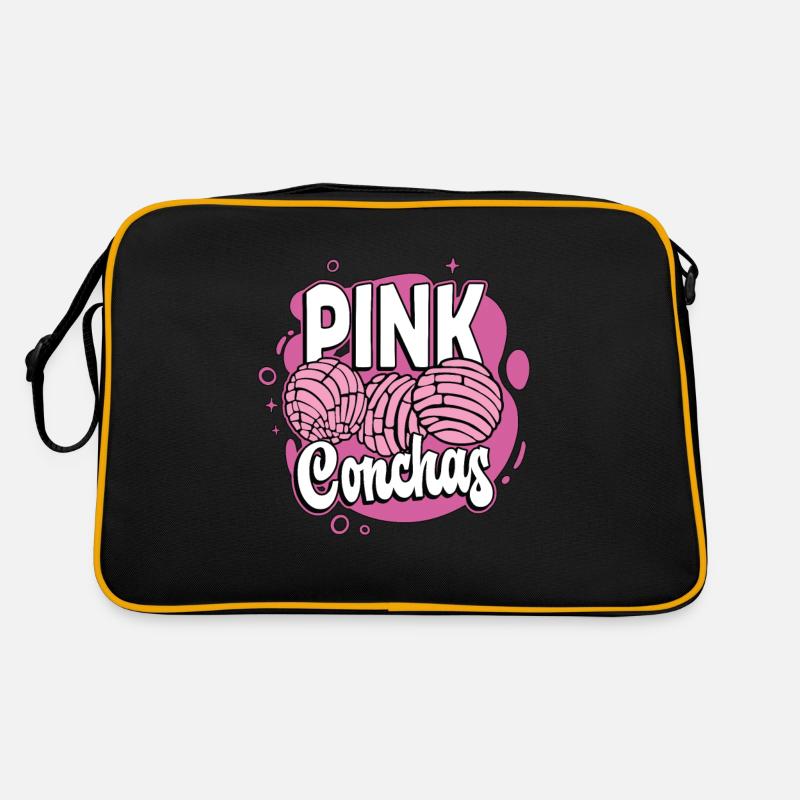 Pink Conchas Loves Mexican Food Sweet Shell Bread Retro Tasche