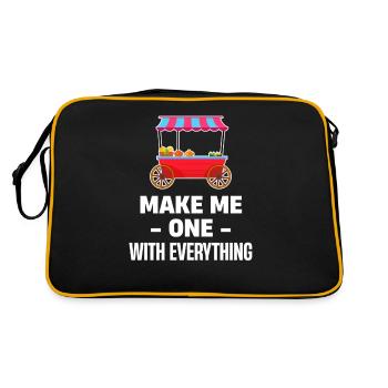Fais que je ne fasse qu’un avec tout ce qui est drôle - Sac Retro - noir/or - Dos
