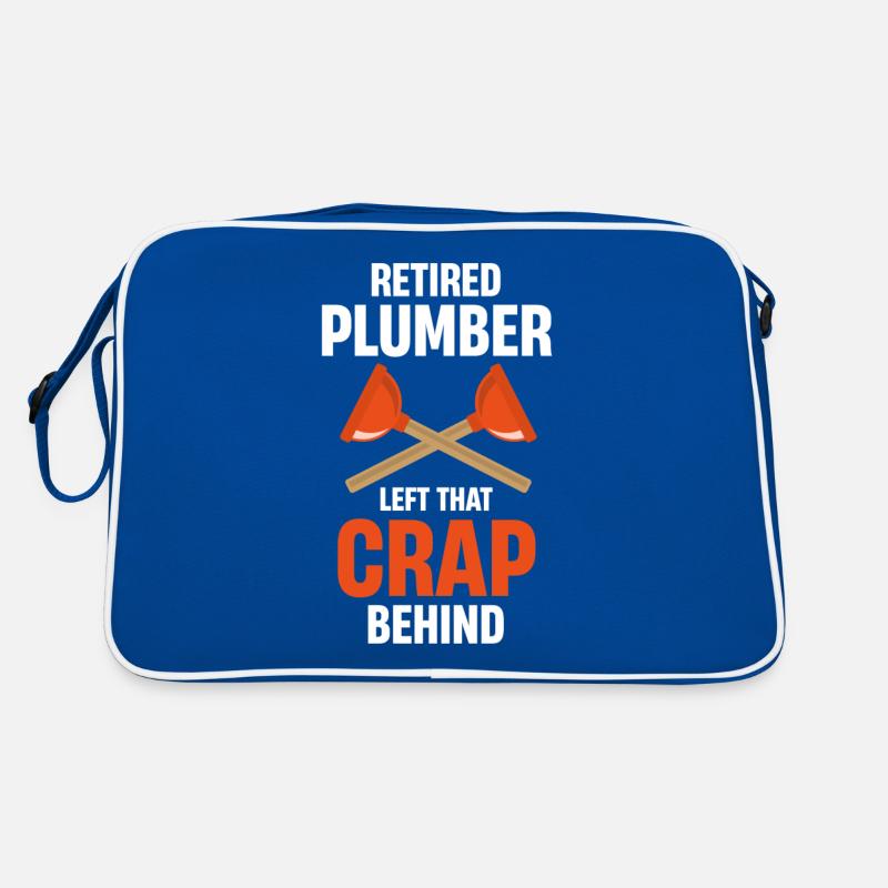 Pensionierter Klempner Hat Diesen Mist Hinter Retro Tasche