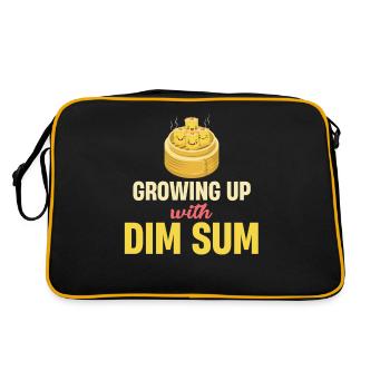 Grandir avec Dimsum Hong Kong Siomai Takeaway - Sac Retro - noir/or - Dos