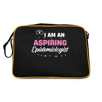 I'm an aspiring epidemiologist at - Retro Bag - black/gold - Back