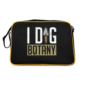 Botany I Dig Botany Botanical Garden Indoor Plants - Retro Bag - black/gold - Back