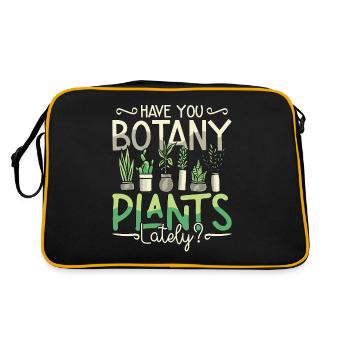 Botany Have You Botany Plants Lately Horticulture - Retro Bag - black/gold - Back