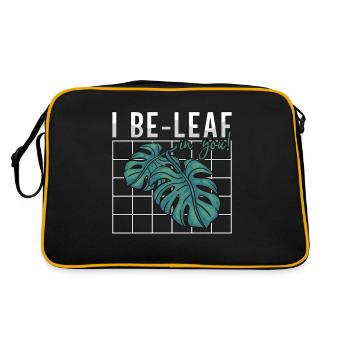 Botany I Be-Leaf In You Horticulture Indoor Plants - Retro Bag - black/gold - Back