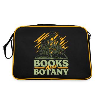 Books And Botany Botanical Garden Loves Planting - Retro Bag - black/gold - Back