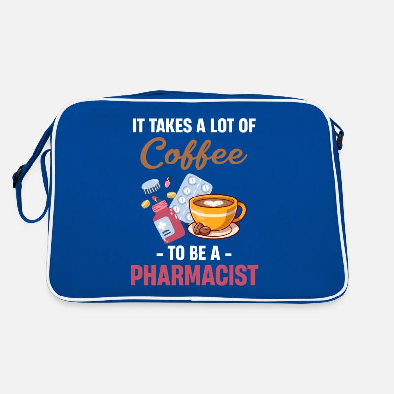 Es Braucht Viel Kaffee, Um Apotheker Zu Sein Retro Tasche