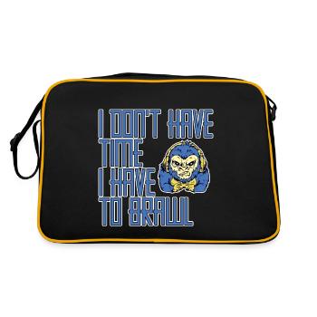 I Don't Have Time I Have To Brawl 2 - Retro Bag - black/gold - Back