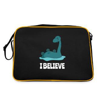 Nessie Monster from Loch Ness Monsters - Retro Bag - black/gold - Back
