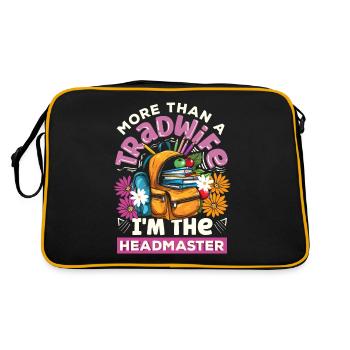 Sip Back Relax and Spice It Up Margarita Mode On - Retro Tasche - Schwarz/Gold - Hinten