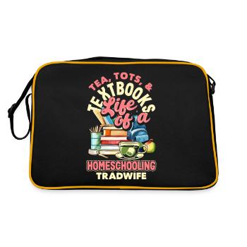 Sip Back Relax and Spice It Up Margarita Mode On - Retro Tasche - Schwarz/Gold - Hinten