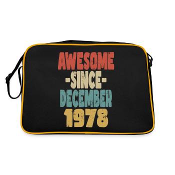Génial Décembre 1978 - Sac Retro - noir/or - Dos