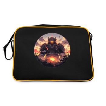 Robot Robot Robotique Robot Enfants Robots - Sac Retro - noir/or - Dos