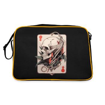 Poker Joueur de poker Jeu de cartes de casino - Sac Retro - noir/or - Dos