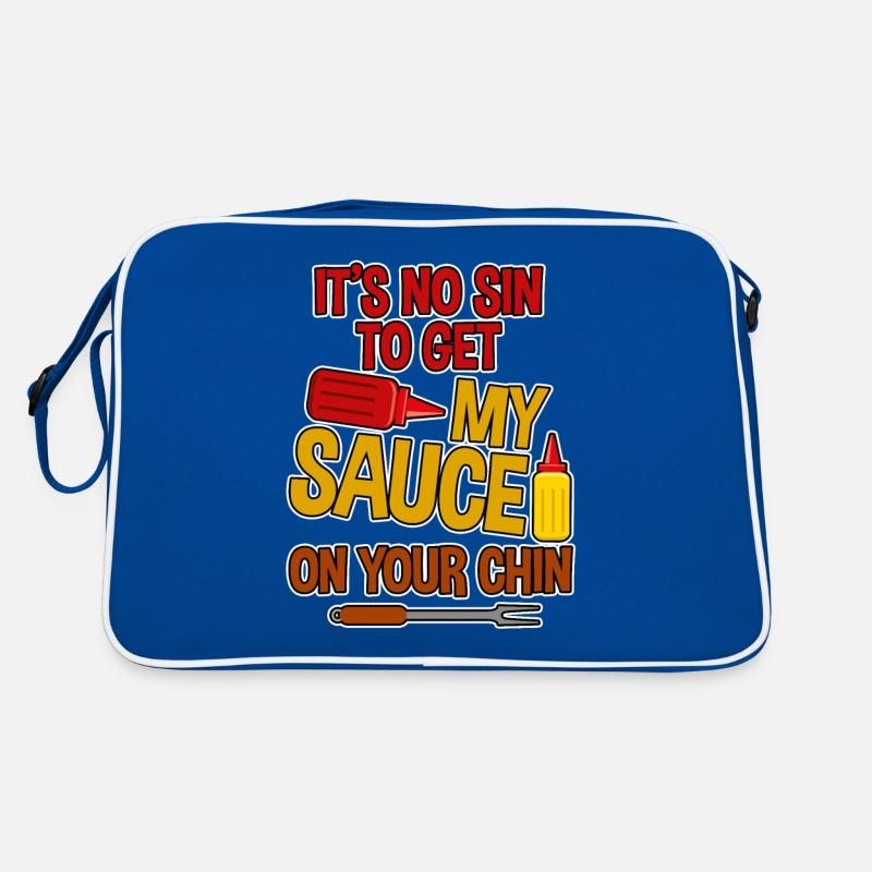 Ce n’est pas un péché d’avoir ma sauce sur le menton 2 Sac Retro