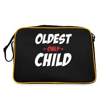 Aîné Seulement Enfant Drôle Meilleurs frères et sœurs - Sac Retro - noir/or - Dos
