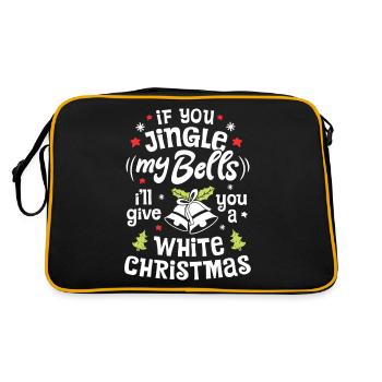 Jingle Bells Christmas - Retro Bag - black/gold - Back