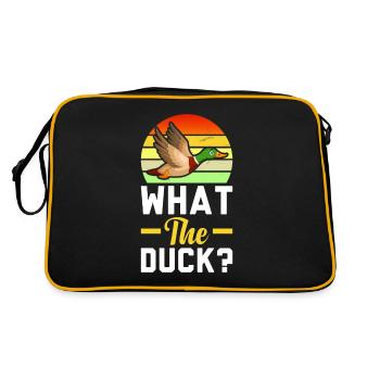 Qu’est-ce que le canard fait Canards qui volent - Sac Retro - noir/or - Dos