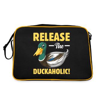 Lâchez le plaisir des canards alcoolisés - Sac Retro - noir/or - Dos