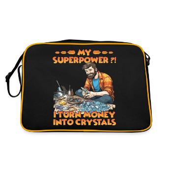Minerals Crystals Grow Crystal Grower - Retro Bag - black/gold - Back