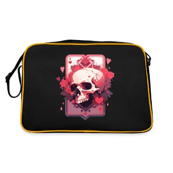 Poker Joueur de poker Jeu de cartes de casino - Sac Retro - noir/or - Dos