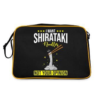 Nouilles Shiritaki - Sac Retro - noir/or - Dos