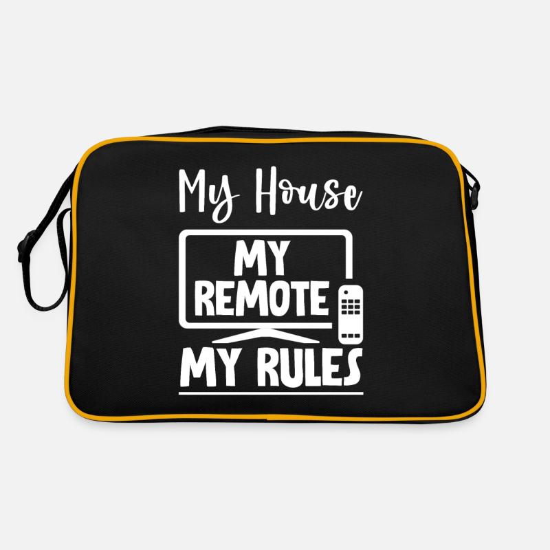 Ma maison Ma télécommande Mes règles 2 Sac Retro