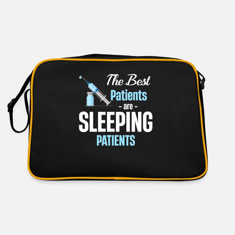 The best patients are sleeping patients Retro Bag