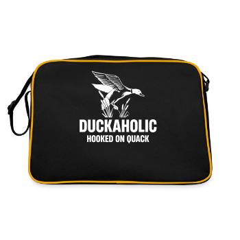 Duckaholic Accro Au Charlatan Drôle - Sac Retro - noir/or - Dos