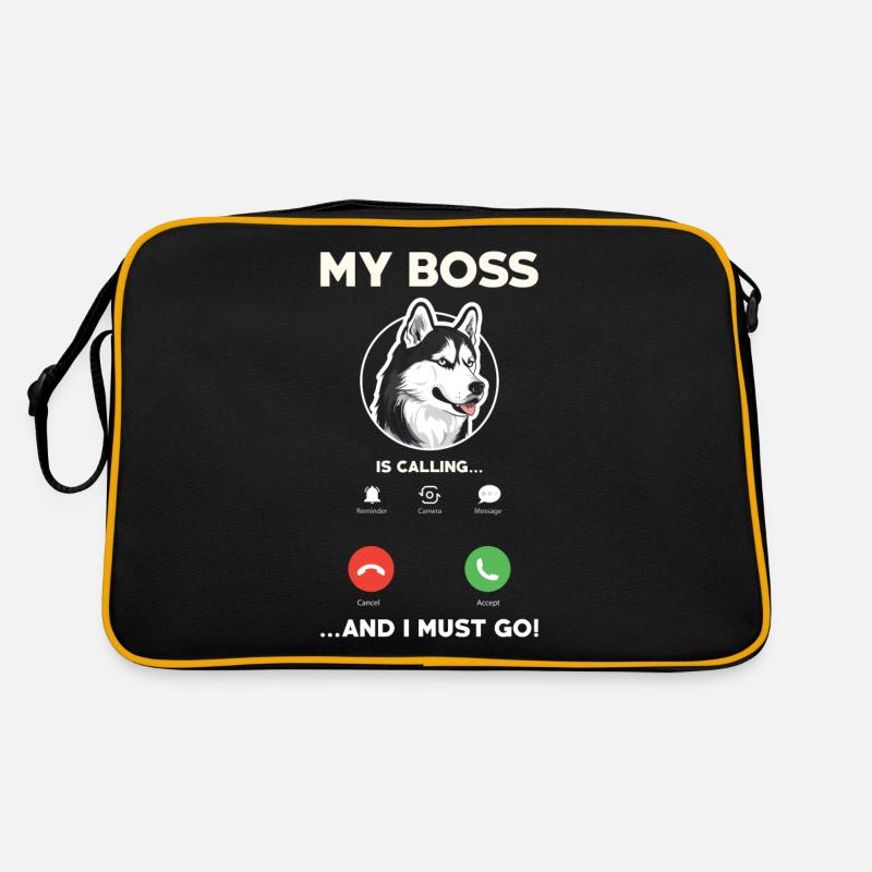 Siberian Husky Retro Bag