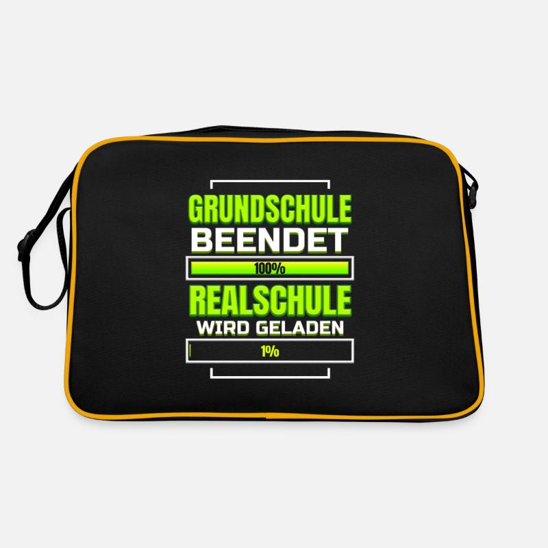 Grundschule Abschluss Realschule 5. Klasse Retro Tasche