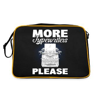 More Typewriters Please Typewriter Author - Retro Bag - black/gold - Back
