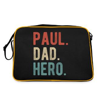 Paul Dad Hero - Retro Bag - black/gold - Back