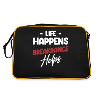 Life Happens Breakdance aide le chorégraphe - Sac Retro - noir/or - Dos