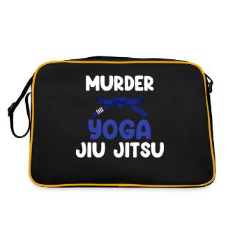 Murder Yoga Jiu Jitsu Karate Boxing Muay Thai - Retro Bag - black/gold - Back