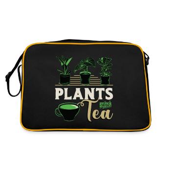 Tisanes Et Thé Herboriste Buveur De Thé - Sac Retro - noir/or - Dos