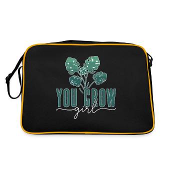 Monstera You Grow Fille Jardinier Monstera Deliciosa - Sac Retro - noir/or - Dos