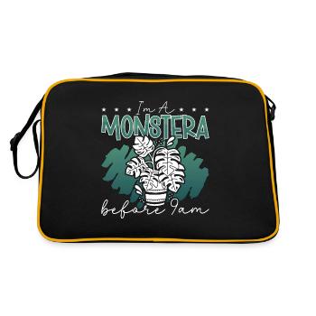 Monstera I’m A Monstera Avant 9h Plantes d’intérieur - Sac Retro - noir/or - Dos