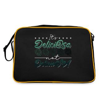Monstera c’est DeliciOsa pas DelicioSA Jardinage - Sac Retro - noir/or - Dos