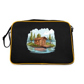 Best gift for sauna lovers and sauna goers - Retro Bag - black/gold - Back