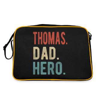 Thomas Dad Hero - Retro Bag - black/gold - Back