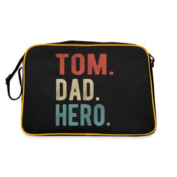 Tom Papa Héros - Sac Retro - noir/or - Dos